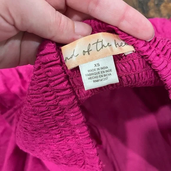 Free People Pink Strapless Fit and Flare Mini Dress - Picture 4 of 4